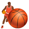 King Exchange Basketball player dribbling
